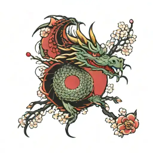 Dragon Cherry Blossoms