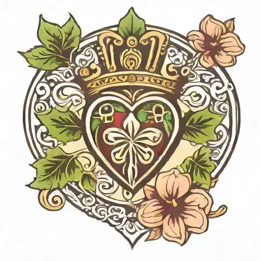 Claddagh And Shamrock Delicate