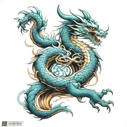 Flying Chineese Dragon Wrapping