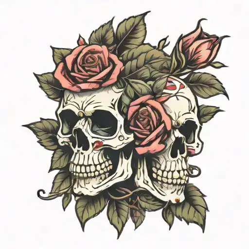 Skull And Roses