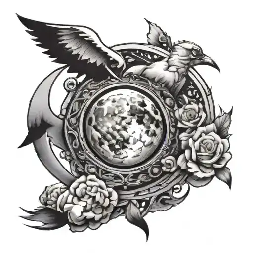 Full Moon Merging Together