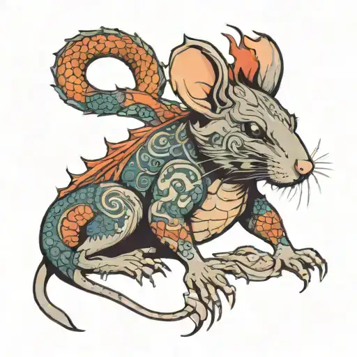Rat With Dragon Body Made