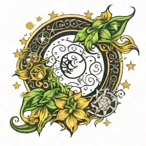 Actias Luna Y Moon And Stars