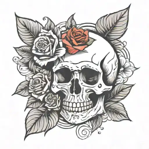 Skull And Roses
