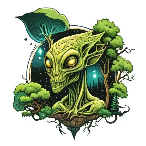 Forest Space Alien