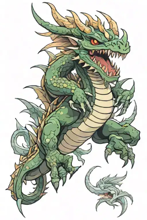 Anime Style Shagaru Magala Dragon From Monster