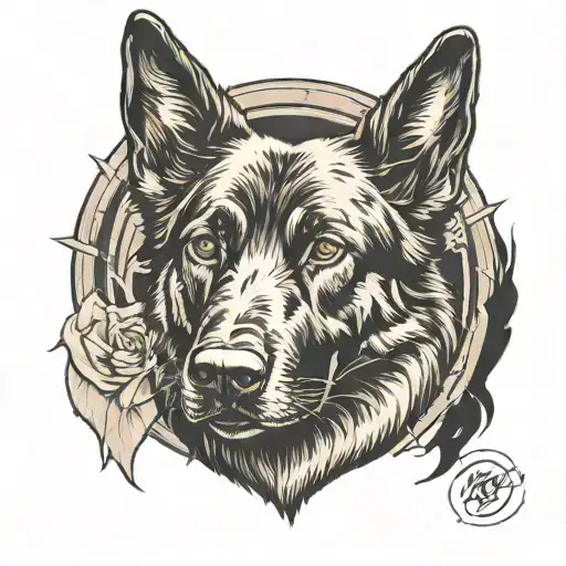 Black German Shepherd Ready To Play