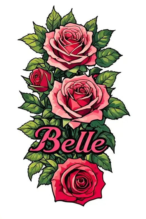 Roses With The Name Belle In It