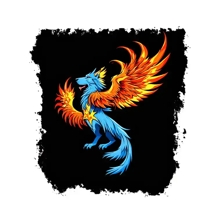 Phoenix Fighting Wolf