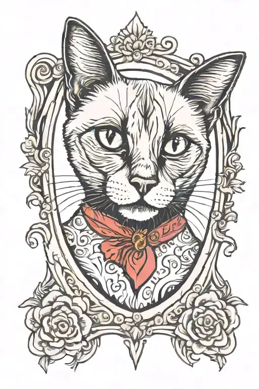 Siamese Cat In A Picture Frame