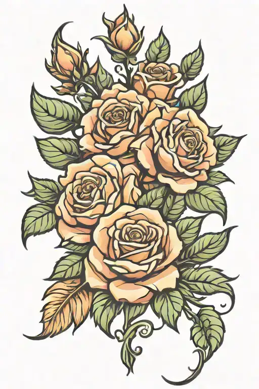 Western Roses Tooling Flower Design