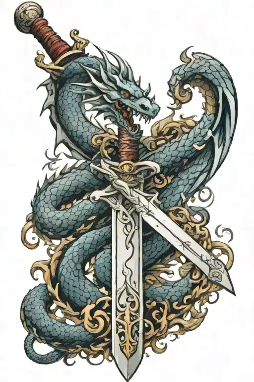 Sword With Dragon