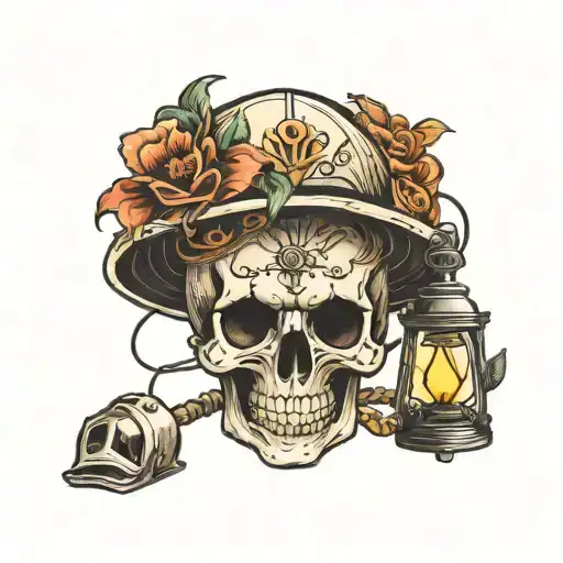 Skull And Lamp