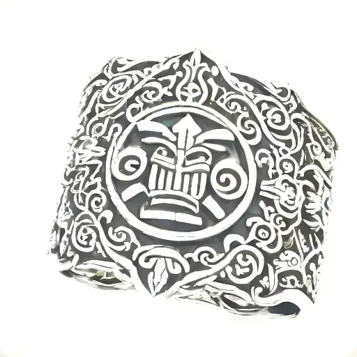 Polynesian Wrist Totem Pole Bracelet