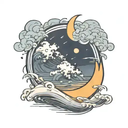 Gusts Of Wind Surrounding A The Rising Sun