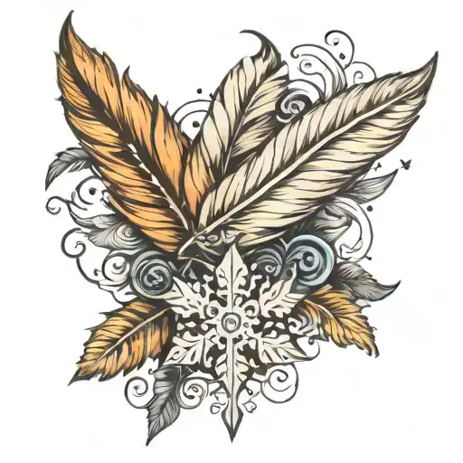 Feather And Snowflake