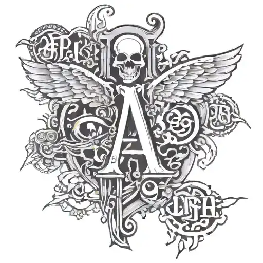 Afflicted But The Letters Are Grim And Dark