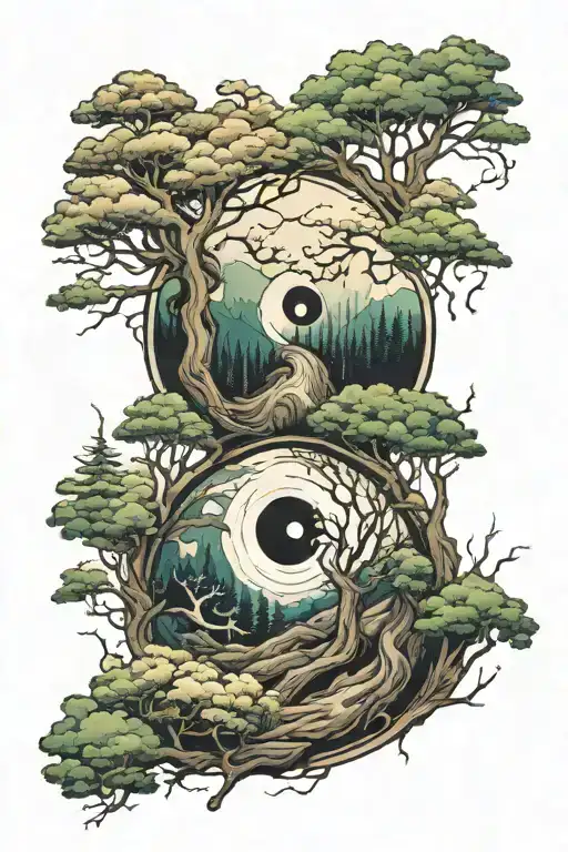 Forest Landscape Yin Yang