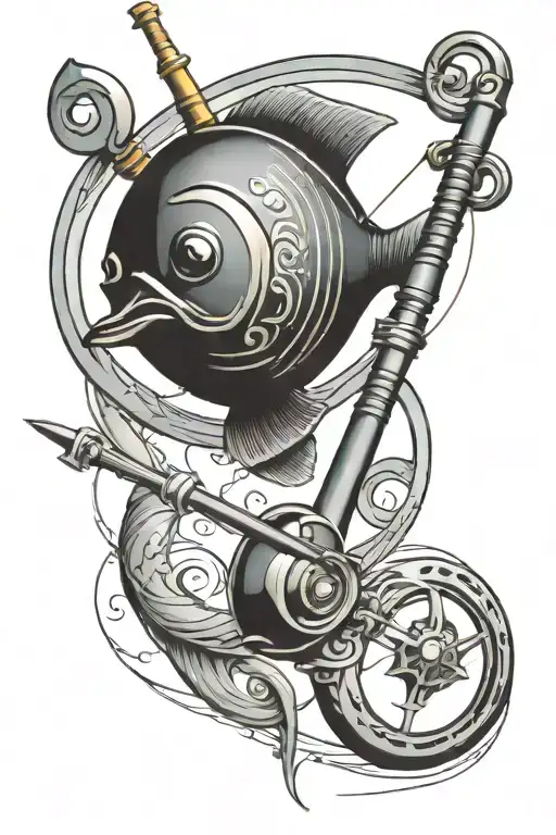 Fishing Rod Casting A Line