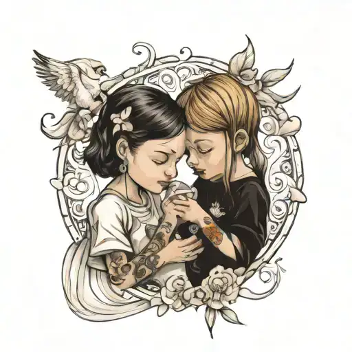 Sister Feeding Her Brother Sister Bond