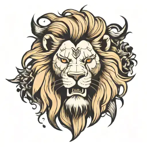 Lion Zeus Face