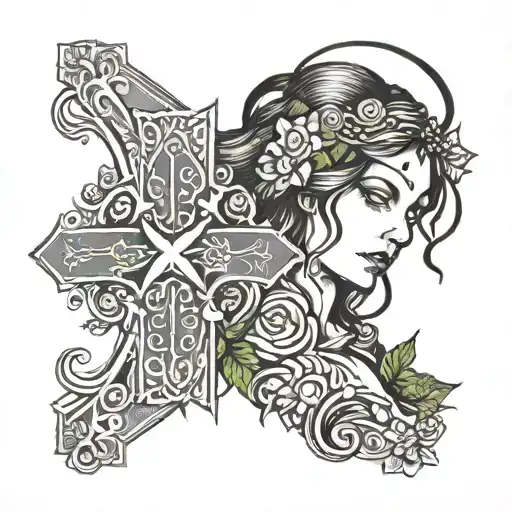 Virgo With Crosses Horizontally A Scar