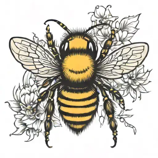 Bee Front View Eyes Looking