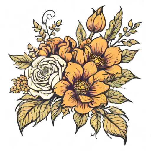 October Birth Flower Bouquet