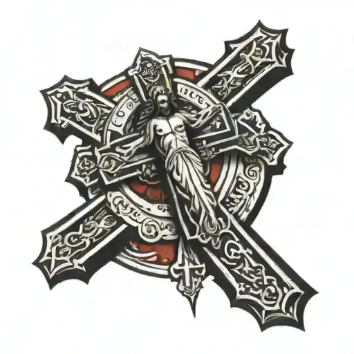 Jesus Christ Cross With Bibel