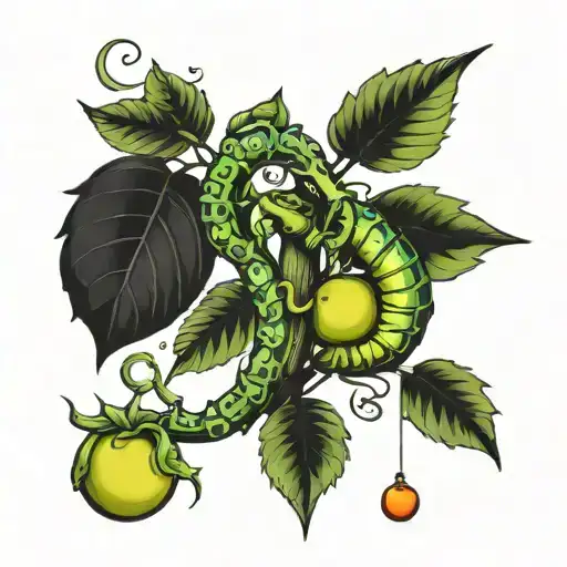 Libra As Tree Growing And Make Fruit Scorpion Crawling