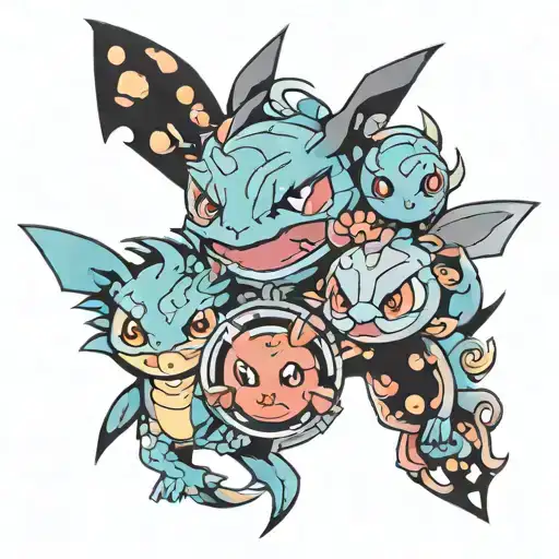 Matching Pokemon Tattoo Inspired