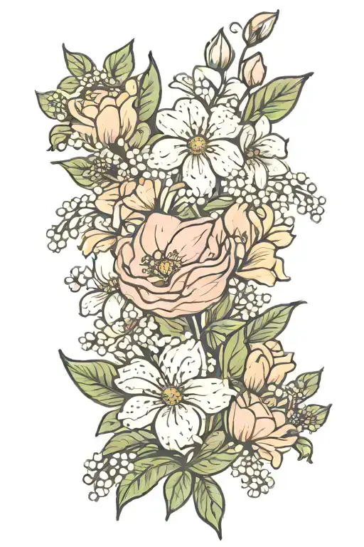 April And May Birth Flower Bouquet