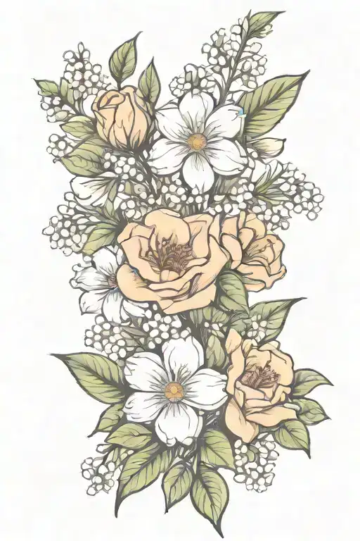 April And May Birth Flower Bouquet