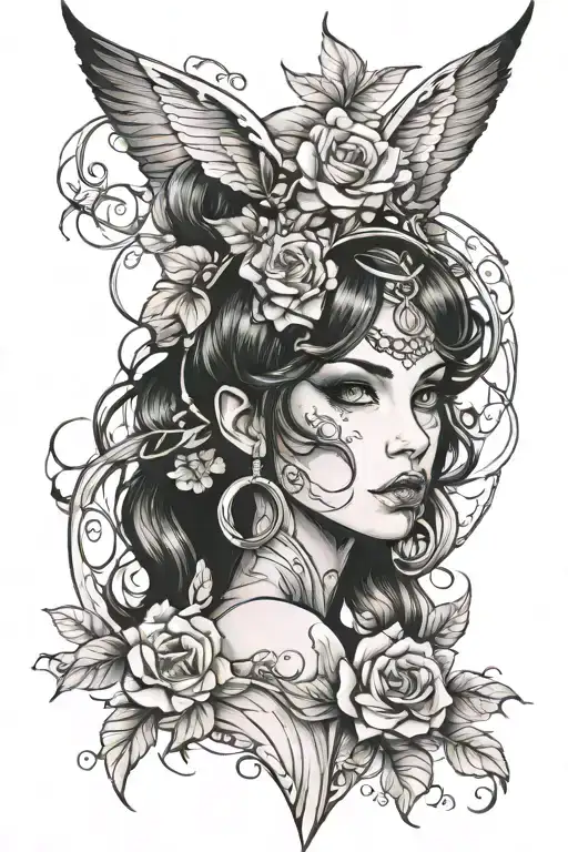 Fae Fantasy Girl Portrait Looking