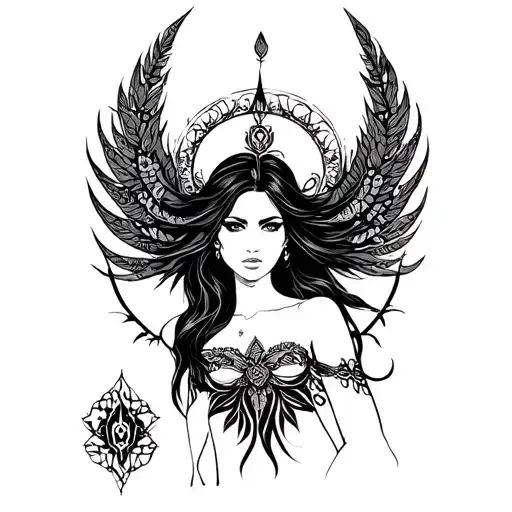 Black Virgo Goddess Sexy Fit