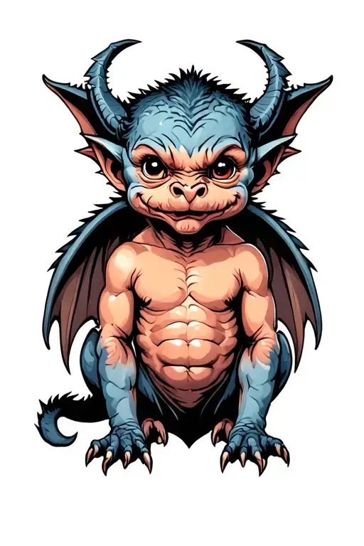 Baphet Cute Baby Gargoyle