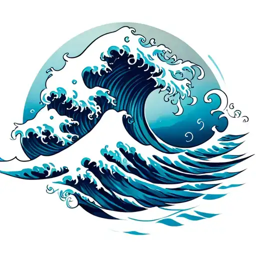 Blue Ocean Wave