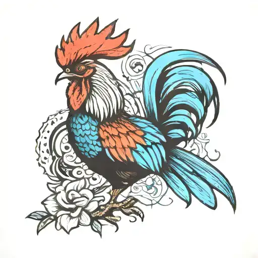 Rooster And Puerto Rico
