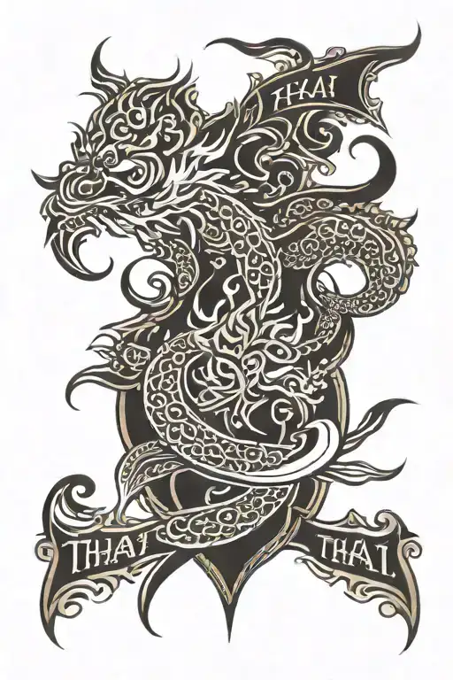 Thai Back Lettering Styles