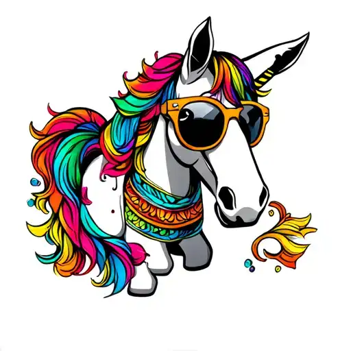 Dala Horse With Sunglasses