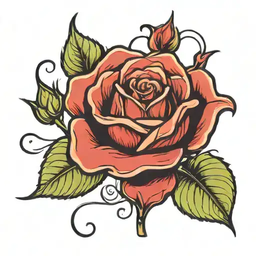 Rose With I Love You Written On The Stem