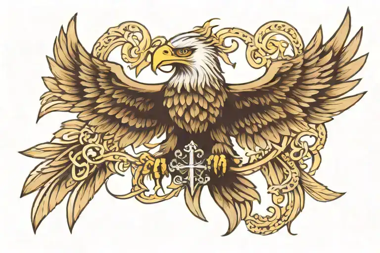 Eagle With Cross Incorporated