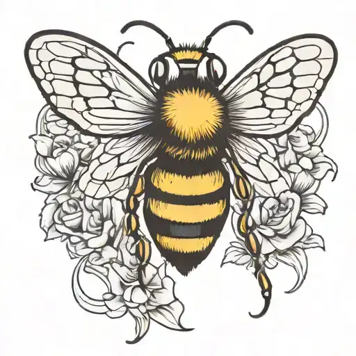 Bee With Butterfly Wings Wearing Boxing Gloves