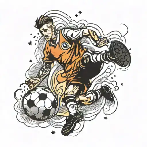 Soccer Player Kicking