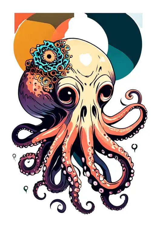 Octopus With A Teseract In Its Head
