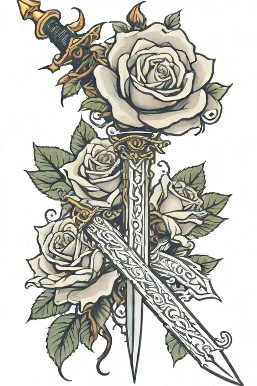 Roses Sword Destiny Word Written