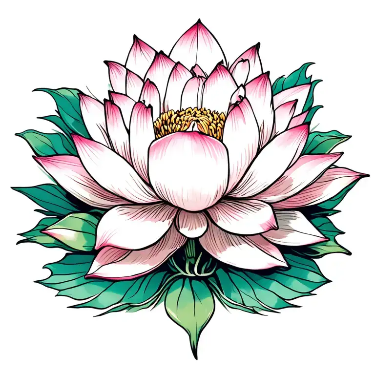 Phoneix Lotus Flower Blooming