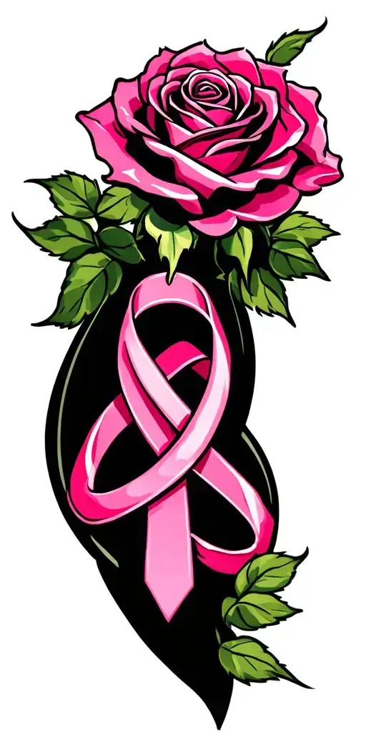 Celtic Trinity Knot Rose Breast Cancer Symbol