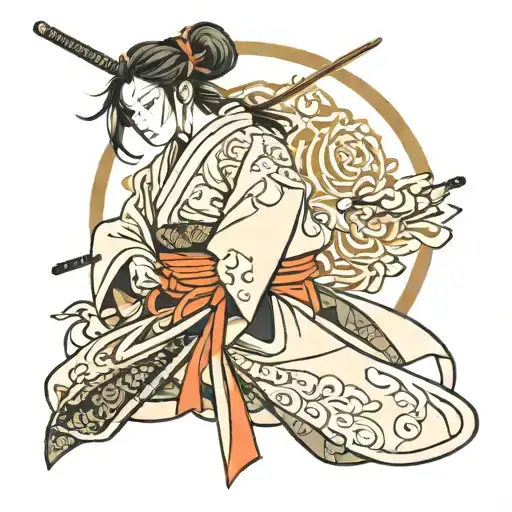 Samurai Girl Kimono