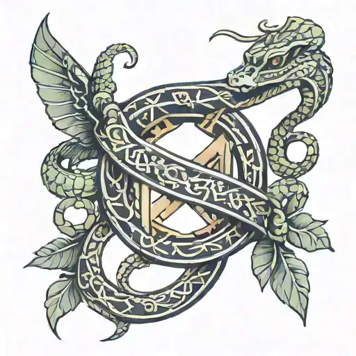 Roman Numerals Of November 1St 2023 Wrapped Around Snake